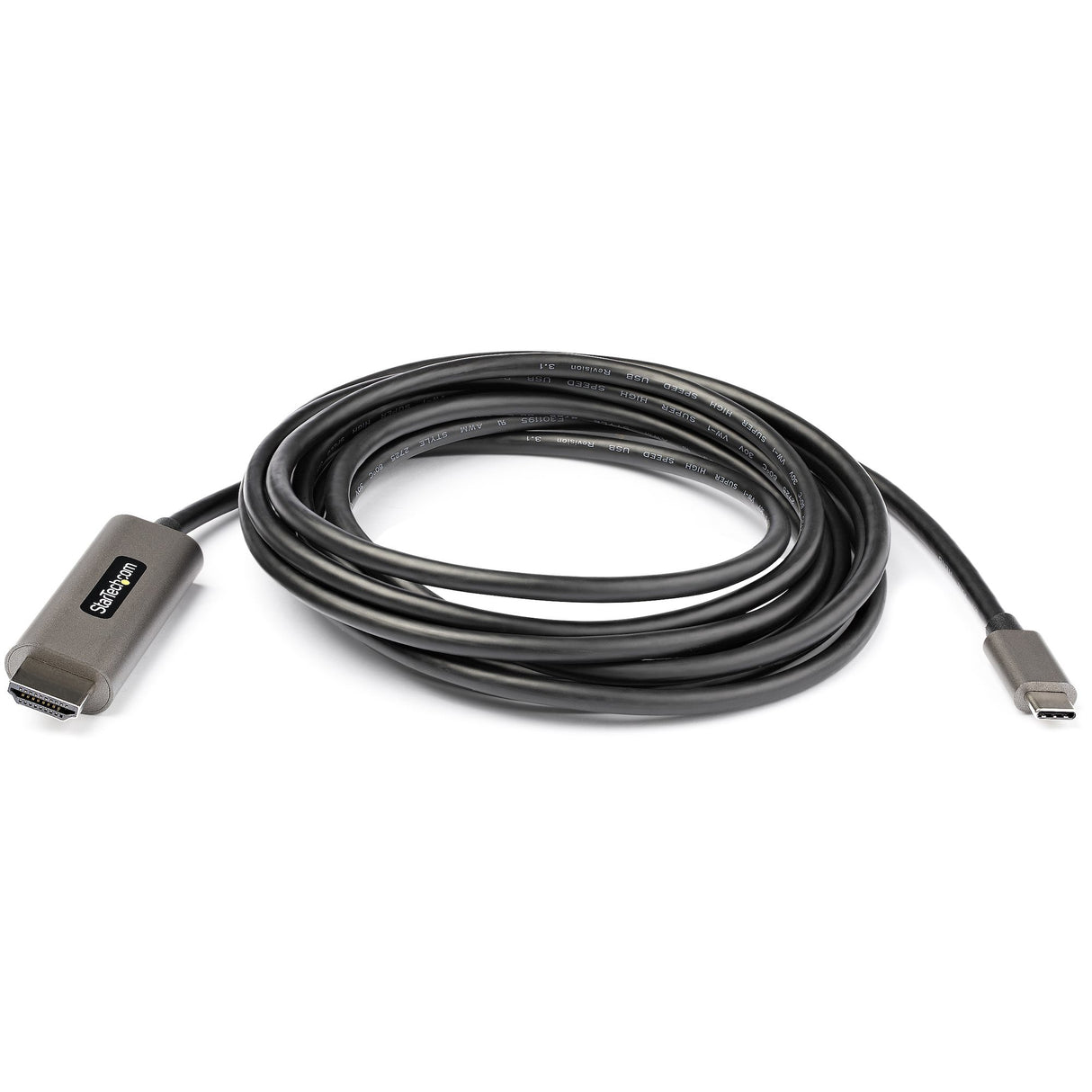 STARTECH 10ft (3m) USB C to HDMI Cable 4K 60Hz w|HDR10 - Ultra HD USB Type-C to 4K HDMI 2.0b Video Adapter Cable - USB-C to HDMI HDR Monitor|Display Converter - DP 1.4 Alt Mode HBR3 (CDP2HDMM3MH) (CDP2HDMM3MH)