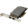STARTECH 10g Network Card - 2 port - 10GBase-T - Dual 100|1000|10g RJ45 Ports - Intel X540 chipset - PCIe Ethernet Card - Intel NIC Card (ST20000SPEXI)