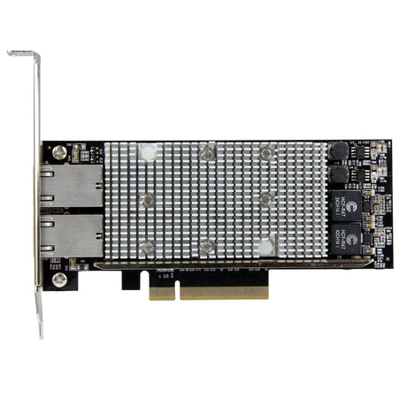 STARTECH 10g Network Card - 2 port - 10GBase-T - Dual 100|1000|10g RJ45 Ports - Intel X540 chipset - PCIe Ethernet Card - Intel NIC Card (ST20000SPEXI)