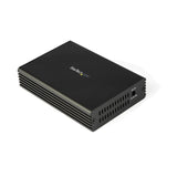 STARTECH 10GbE Fiber Ethernet Media Converter for 10Gbps Network 10GBASE-T SFP to RJ45 Multigigabit Singlemode|Multimode Fiber Optic to Copper Network Ethernet to Fiber Bridge (MCM10GSFP) (MCM10GSFP)