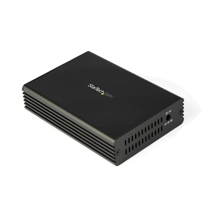 STARTECH 10GbE Fiber Ethernet Media Converter for 10Gbps Network 10GBASE-T SFP to RJ45 Multigigabit Singlemode|Multimode Fiber Optic to Copper Network Ethernet to Fiber Bridge (MCM10GSFP) (MCM10GSFP)