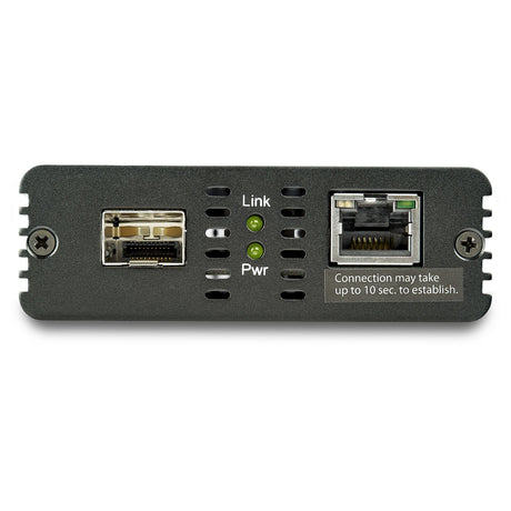 STARTECH 10GbE Fiber Ethernet Media Converter for 10Gbps Network 10GBASE-T SFP to RJ45 Multigigabit Singlemode|Multimode Fiber Optic to Copper Network Ethernet to Fiber Bridge (MCM10GSFP) (MCM10GSFP)