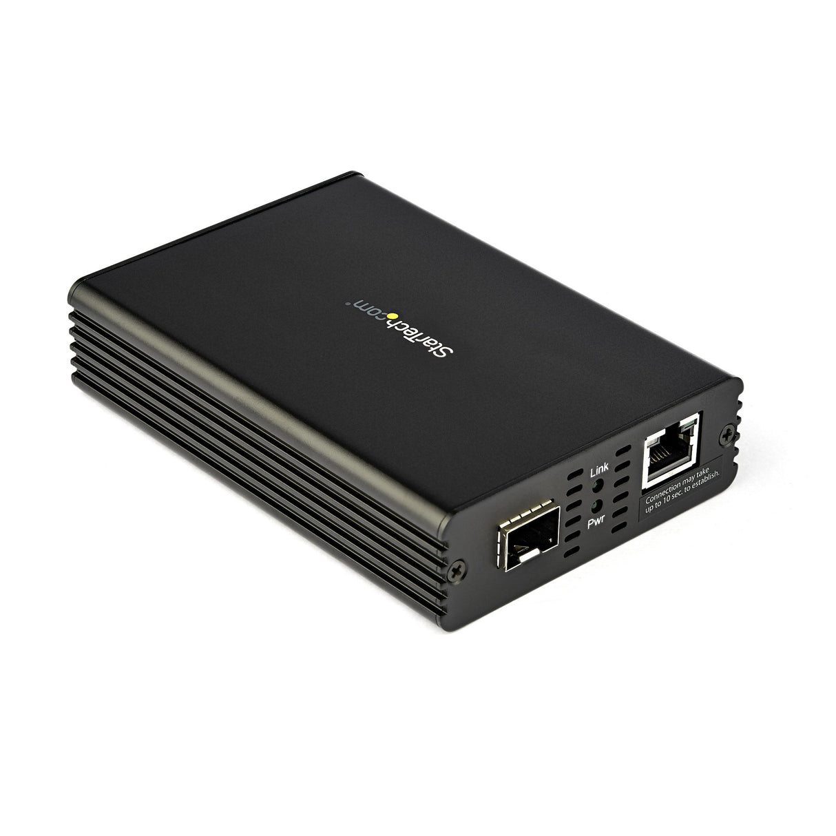 STARTECH 10GbE Fiber Ethernet Media Converter for 10Gbps Network 10GBASE-T SFP to RJ45 Multigigabit Singlemode|Multimode Fiber Optic to Copper Network Ethernet to Fiber Bridge (MCM10GSFP) (MCM10GSFP)