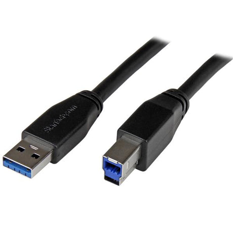 STARTECH 10m 30 ft Active USB 3.0 USB-A to USB-B Cable - M|M - USB A to B Cable - USB 3.1 Gen 1 (5 Gbps) (USB3SAB10M)