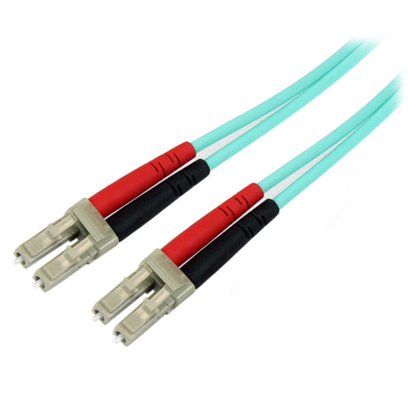 STARTECH 10m (30ft) LC|UPC to LC|UPC OM3 Multimode Fiber Optic Cable | Full Duplex 50|125µm Zipcord Fiber | 100G Networks | LOMMF|VCSEL | <0.3dB Low Insertion Loss | LSZH Fiber Patch Cord (A50FBLCLC10) (A50FBLCLC10)