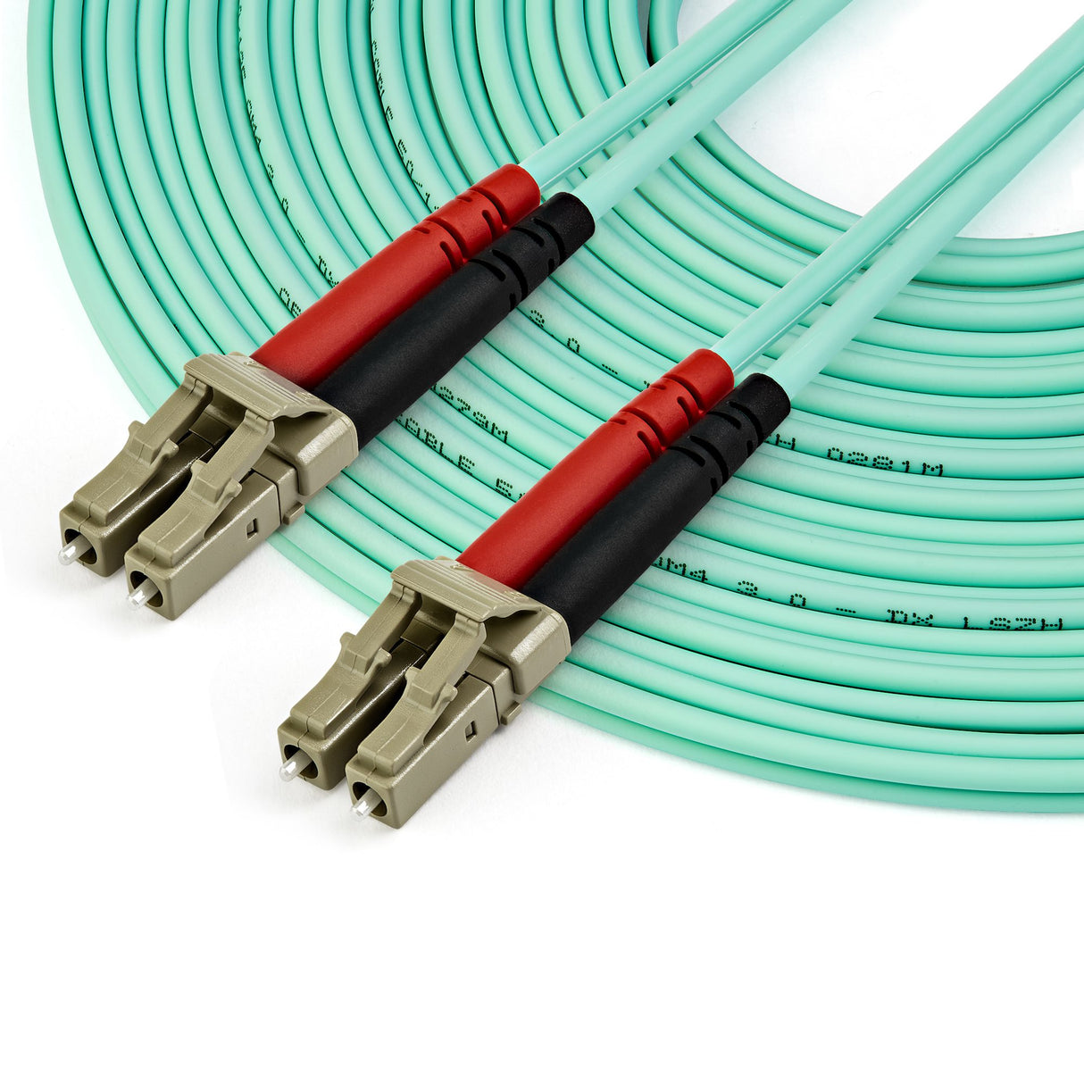 STARTECH 10m (30ft) LC|UPC to LC|UPC OM4 Multimode Fiber Optic Cable | 50|125µm LOMMF|VCSEL Zipcord Fiber | 100G Networks | Low Insertion Loss | LSZH Fiber Patch Cord (450FBLCLC10) (450FBLCLC10)
