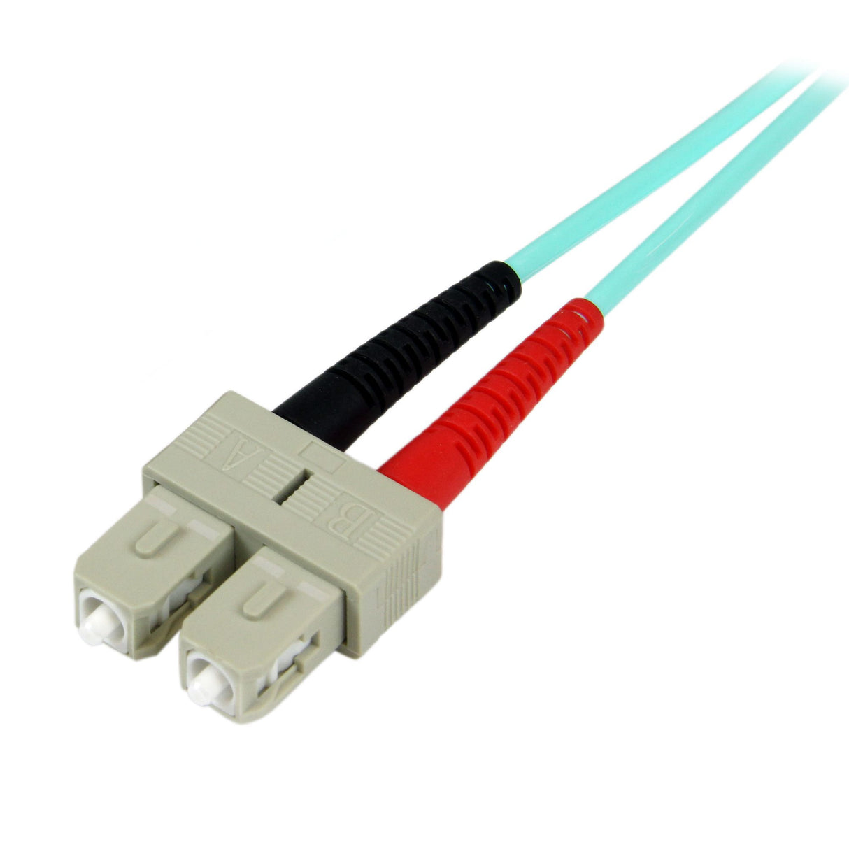 STARTECH 10m (30ft) LC|UPC to SC|UPC OM3 Multimode Fiber Optic Cable | Duplex 50|125µm Zipcord Fiber | 100G | LOMMF|VCSEL | Below 0.3dB Insertion Loss | LSZH Fiber Patch Cord (A50FBLCSC10) (A50FBLCSC10)