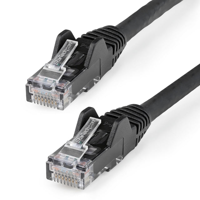 STARTECH 10m CAT6 Ethernet Cable - LSZH (Low Smoke Zero Halogen) - 10 Gigabit 650MHz 100W PoE RJ45 UTP Network Patch Cord Snagless with Strain Relief - Black | CAT 6 | ETL Verified (N6LPATCH10MBK) (N6LPATCH10MBK)