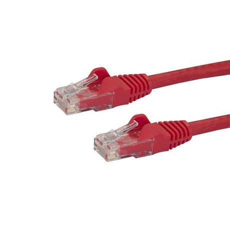 STARTECH 10m CAT6 Ethernet Cable - Red CAT 6 Gigabit Ethernet Wire -650MHz 100W PoE RJ45 UTP Network|Patch Cord Snagless w|Strain Relief Fluke Tested|Wiring is UL Certified|TIA (N6PATC10MRD) (N6PATC10MRD)