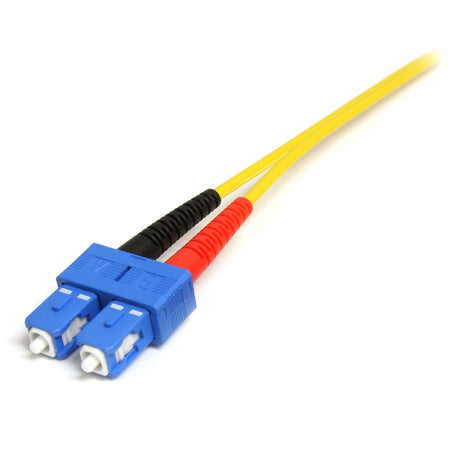 STARTECH 10m Fiber Optic Cable - Single-Mode Duplex 9|125 - LSZH - LC|SC - OS1 - LC to SC Fiber Patch Cable (SMFIBLCSC10) (SMFIBLCSC10)