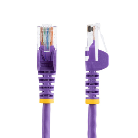 STARTECH 10m Purple Cat5e Patch Cable with Snagless RJ45 Connectors - Long Ethernet Cable - 10 m Cat 5e UTP Cable (45PAT10MPL)