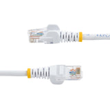 STARTECH 10m White Cat5e Patch Cable with Snagless RJ45 Connectors - Long Ethernet Cable - 10 m Cat 5e UTP Cable (45PAT10MWH)