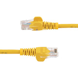 STARTECH 10m Yellow Cat5e Patch Cable with Snagless RJ45 Connectors - Long Ethernet Cable - 10 m Cat 5e UTP Cable (45PAT10MYL)