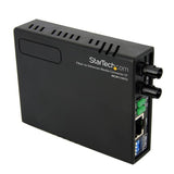 STARTECH 10|100 Mbps Ethernet to Fiber Optic Media Converter - ST Multimode - 1310nm - 2km - Full|Half Duplex (MCM110ST2) (MCM110ST2)