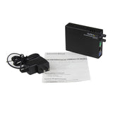 STARTECH 10|100 Mbps Ethernet to Fiber Optic Media Converter - ST Multimode - 1310nm - 2km - Full|Half Duplex (MCM110ST2) (MCM110ST2)