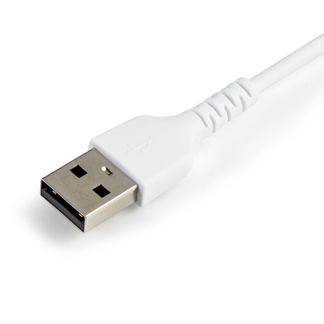 STARTECH 12inch (30cm) Durable White USB-A to Lightning Cable - Heavy Duty Rugged Aramid Fiber USB Type A to Lightning Charger|Sync Power Cord - Apple MFi Certified iPad|iPhone 12 (RUSBLTMM30CMW) (RUSBLTMM30CMW)