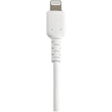 STARTECH 12inch (30cm) Durable White USB-A to Lightning Cable - Heavy Duty Rugged Aramid Fiber USB Type A to Lightning Charger|Sync Power Cord - Apple MFi Certified iPad|iPhone 12 (RUSBLTMM30CMW) (RUSBLTMM30CMW)