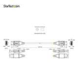 STARTECH 13ft (4m) VESA Certified DisplayPort 1.4 Cable - 8K 60Hz HDR10 - Ultra HD 4K 120Hz Video - DP 1.4 Cable | Cord - For Monitors|Displays - DisplayPort to DisplayPort Cable - M|M (DP14VMM4M) (DP14VMM4M)