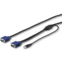 STARTECH 15 ft. (4.6 m) USB KVM Cable for Rackmount Consoles - VGA and USB KVM Console Cable (RKCONSUV15) (RKCONSUV15)