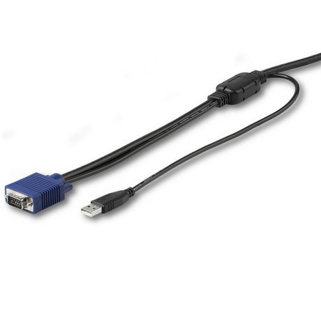 STARTECH 15 ft. (4.6 m) USB KVM Cable for Rackmount Consoles - VGA and USB KVM Console Cable (RKCONSUV15) (RKCONSUV15)