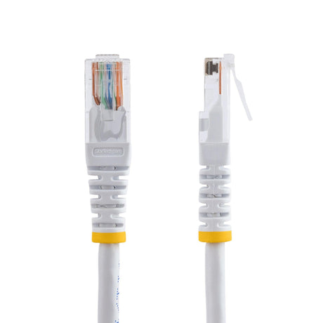STARTECH 15m Cat5e White Molded RJ45 UTP Cat 5e Patch Cable - 15 m Patch Cord (M45PAT15MWH)