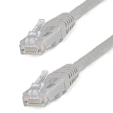 STARTECH 15m Cat6 Patch Cable with Molded RJ45 Connectors - Gray - Cat6 Ethernet Patch Cable - 15 m UTP Cat 6 Patch Cord (C6PAT15MGR) (C6PAT15MGR)