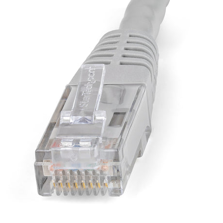 STARTECH 15m Cat6 Patch Cable with Molded RJ45 Connectors - Gray - Cat6 Ethernet Patch Cable - 15 m UTP Cat 6 Patch Cord (C6PAT15MGR) (C6PAT15MGR)