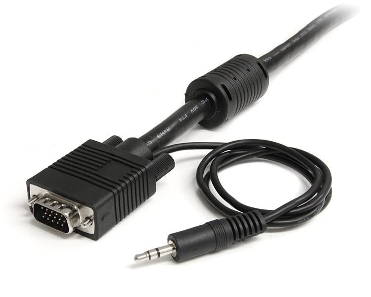 STARTECH 15m Coax High Resolution Monitor VGA Video Cable with Audio HD15 M|M (MXTHQMM15MA)