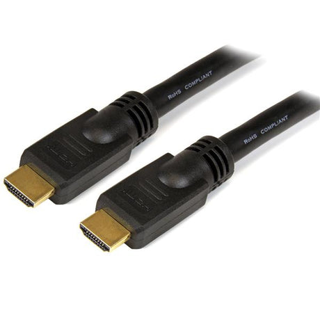 STARTECH 15m High Speed HDMI Cable M|M - 4K @ 30Hz - No Signal Booster Required - HDMI to HDMI - Audio|Video - Gold-Plated (HDMM15M)