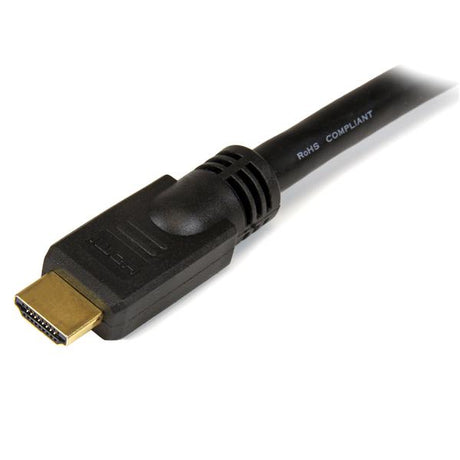 STARTECH 15m High Speed HDMI Cable M|M - 4K @ 30Hz - No Signal Booster Required - HDMI to HDMI - Audio|Video - Gold-Plated (HDMM15M)