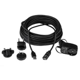 STARTECH 15m USB 2.0 Active Extension Cable - M|F - 15 meter USB 2.0 Repeater Cable Cord - USB A Male to USB A Female - 15 m | Black (USB2AAEXT15M)