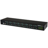 STARTECH 16-Port USB to RS232 Hub - DB9 - Rack Mount FTDI USB to Serial Adapter - USB Serial Adapter - USB to Serial RS232 Adapter (ICUSB23216FD)