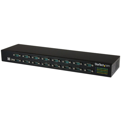 STARTECH 16-Port USB to RS232 Hub - DB9 - Rack Mount FTDI USB to Serial Adapter - USB Serial Adapter - USB to Serial RS232 Adapter (ICUSB23216FD)