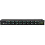 STARTECH 16-Port USB to RS232 Hub - DB9 - Rack Mount FTDI USB to Serial Adapter - USB Serial Adapter - USB to Serial RS232 Adapter (ICUSB23216FD)