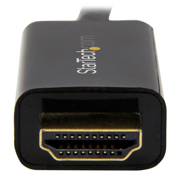 STARTECH 16ft (5m) DisplayPort to HDMI Cable - 4K 30Hz - DisplayPort to HDMI Adapter Cable - DP 1.2 to HDMI Monitor Cable Converter - Latching DP Connector - Passive DP to HDMI Cord (DP2HDMM5MB) (DP2HDMM5MB)