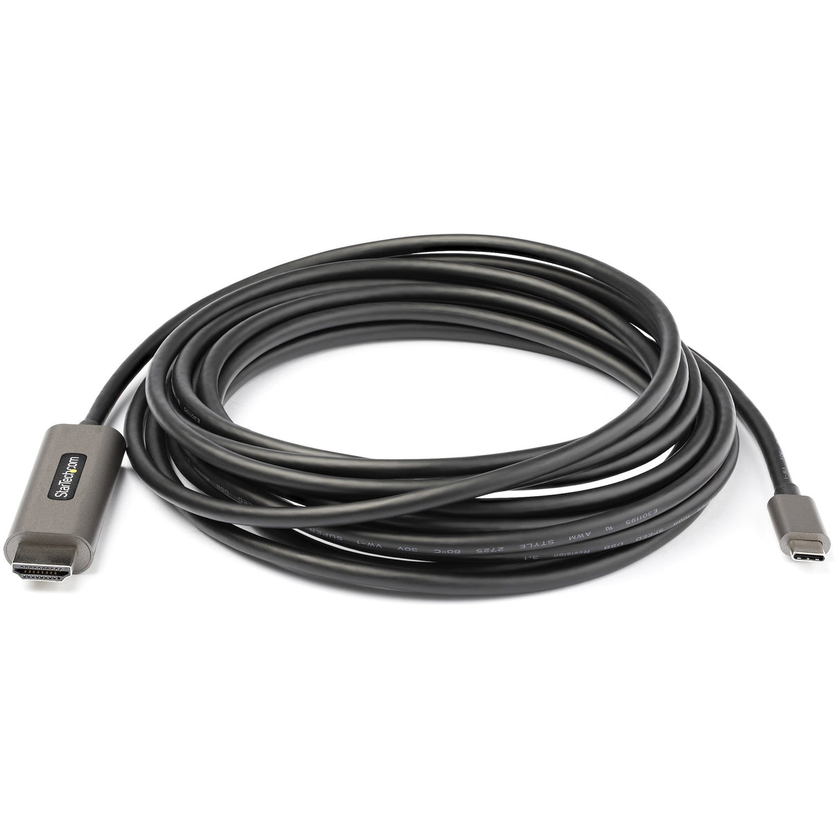 STARTECH 16ft (5m) USB C to HDMI Cable 4K 60Hz w| HDR10 - Ultra HD USB Type-C to 4K HDMI 2.0b Video Adapter Cable - USB-C to HDMI HDR Monitor|Display Converter - DP 1.4 Alt Mode HBR3 (CDP2HDMM5MH) (CDP2HDMM5MH)