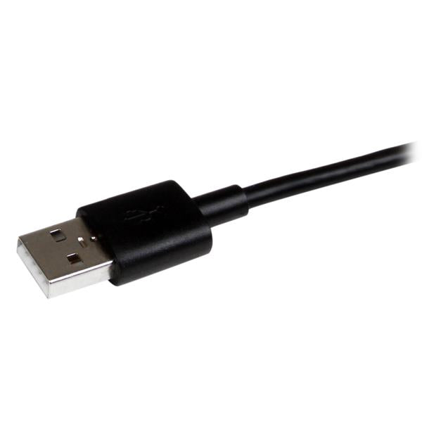 STARTECH 1m 3 ft Black Apple 8-pin Lightning or 30-pin Dock Connector or Micro USB to USB Cable for iPhone iPod iPad - Charge & Sync (LTADUB1MB) (LTADUB1MB)