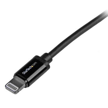 STARTECH 1m (3ft) Black Apple 8-pin Lightning Connector to USB Cable for iPhone | iPod | iPad - Charge and Sync Cable - 1 meter (USBLT1MB) (USBLT1MB)