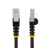 STARTECH 1m CAT6a Ethernet Cable - Low Smoke Zero Halogen (LSZH) - 10 Gigabit 500MHz 100W PoE RJ45 S|FTP Black Network Patch Cord Snagless w|Strain Relief (NLBK-1M-CAT6A-PATCH) (NLBK-1M-CAT6A-PATCH)