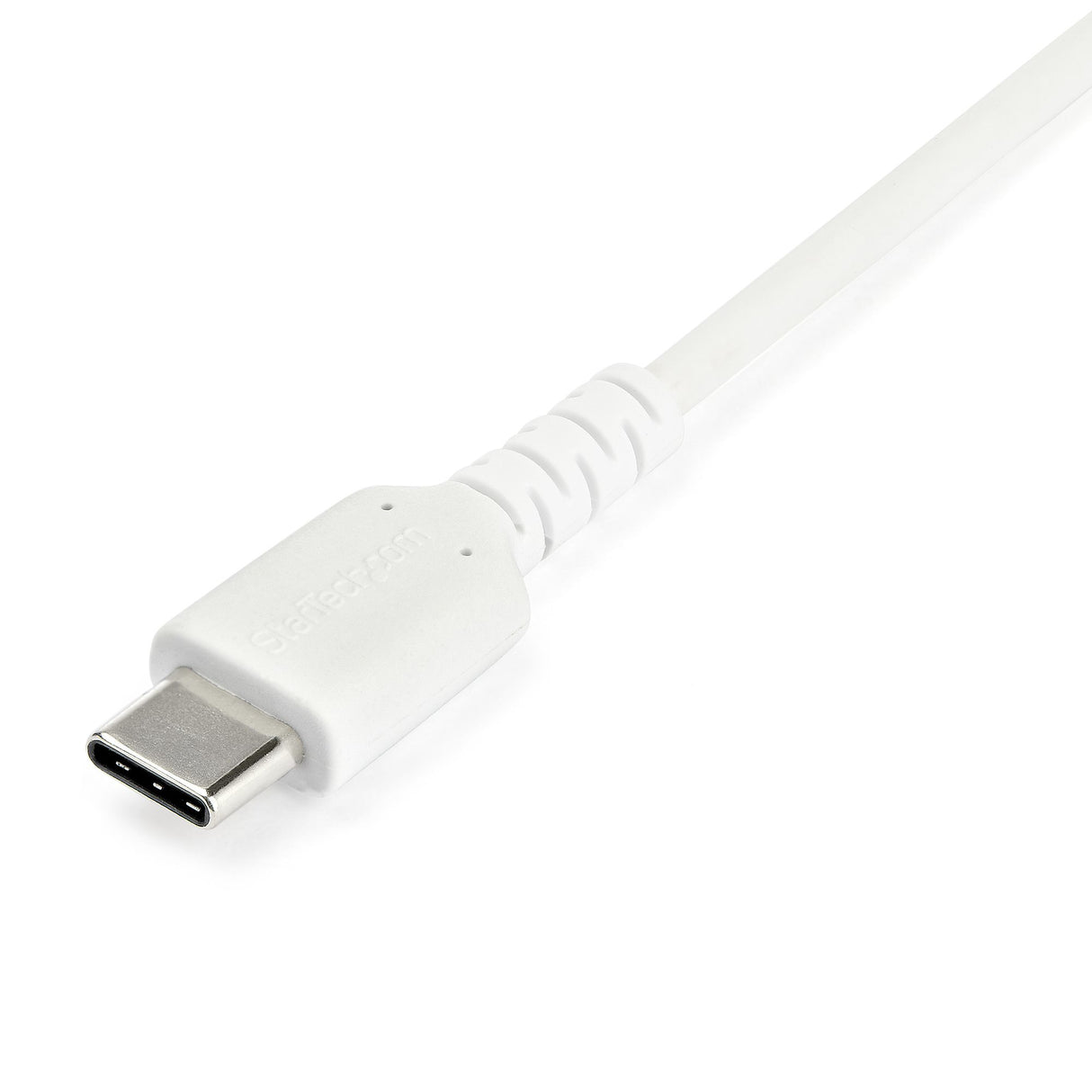 STARTECH 1m USB A to USB C Charging Cable - Durable Fast Charge & Sync USB 2.0 to USB Type C Data Cord - Rugged TPE Jacket Aramid Fiber M|M 3A White - S10 | iPad Pro | Pixel (RUSB2AC1MW) (RUSB2AC1MW)