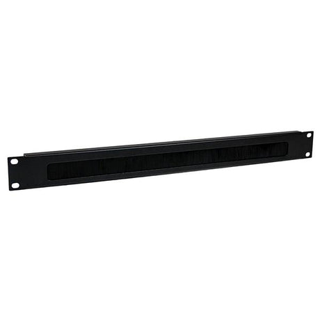 STARTECH 1U Brush Strip Horizontal Server Rack Cable Management Panel - Brush Plate Network Cable Manager - 1U Cable Organizer (CMBRUSH1U)