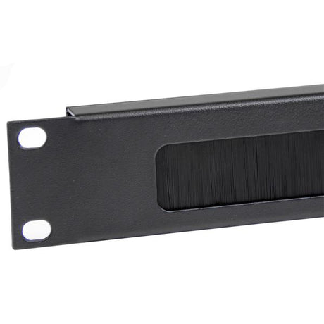 STARTECH 1U Brush Strip Horizontal Server Rack Cable Management Panel - Brush Plate Network Cable Manager - 1U Cable Organizer (CMBRUSH1U)