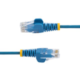 STARTECH 2.5 m CAT6 Cable - Slim - Snagless RJ45 Connectors - Blue (N6PAT250CMBLS)