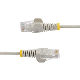 STARTECH 2.5 m CAT6 Cable - Slim - Snagless RJ45 Connectors - Grey (N6PAT250CMGRS)