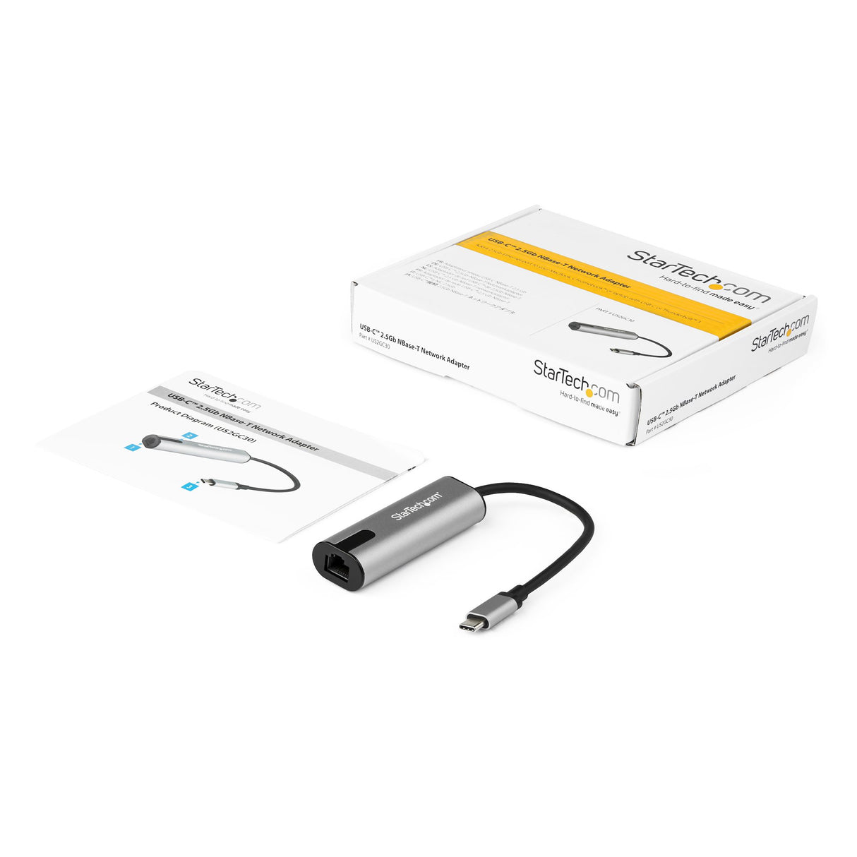 STARTECH 2.5GbE USB C to Ethernet Adapter NBASE-T NIC