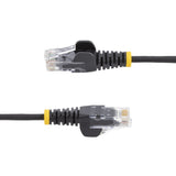 STARTECH 2 m CAT6 Cable - Slim - Snagless RJ45 Connectors - Black (N6PAT200CMBKS)