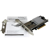 STARTECH 2-Port 10G Fiber Network Card with Open SFP+ - PCIe | Intel Chip - Dual-port 10G NIC - Fiber Ethernet Adapter with Open SFP+ (PEX20000SFPI)