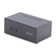STARTECH 2-Port Dual-Monitor DisplayPort KVM Switch | 4K 60Hz | 2x USB 5Gbps Hub Ports | 2x USB 2.0 HID Ports | Hotkey and Push-Button Switching | TAA Compliant (P2DD46A2-KVM-SWITCH) (P2DD46A2-KVM-SWITCH)