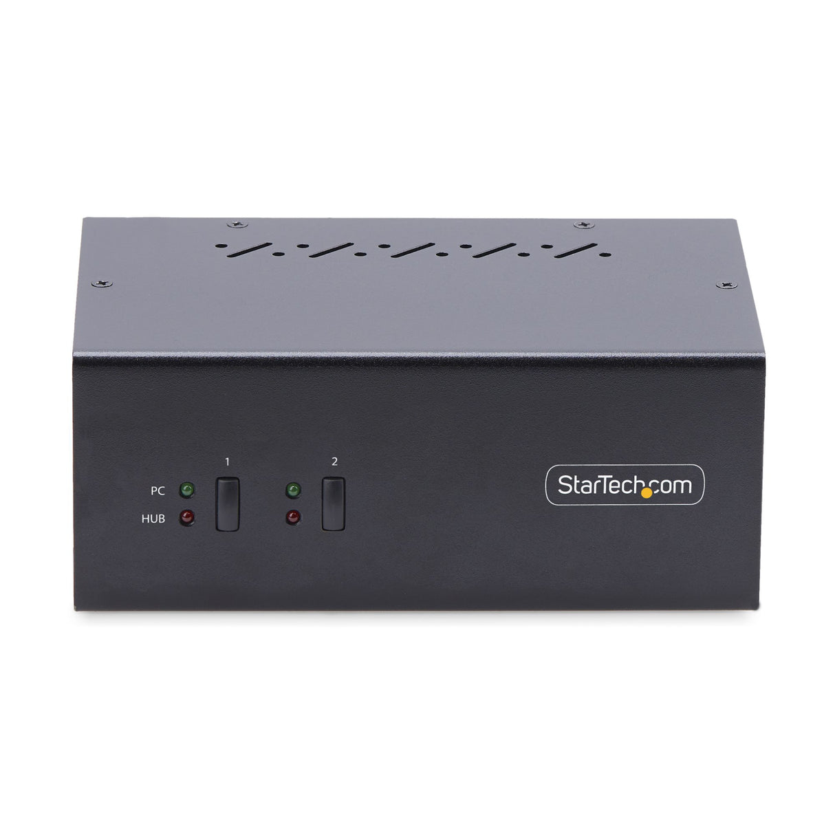 STARTECH 2-Port Dual-Monitor DisplayPort KVM Switch | 4K 60Hz | 2x USB 5Gbps Hub Ports | 2x USB 2.0 HID Ports | Hotkey and Push-Button Switching | TAA Compliant (P2DD46A2-KVM-SWITCH) (P2DD46A2-KVM-SWITCH)