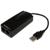 STARTECH 2-Port External USB Modem - 56K Hardware Based Dial-up Interent Fax Modem (USB562KEMH)